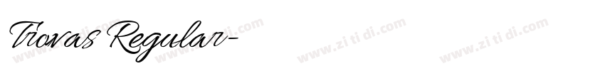 Trovas Regular字体转换 Trovas Regular字体转换
